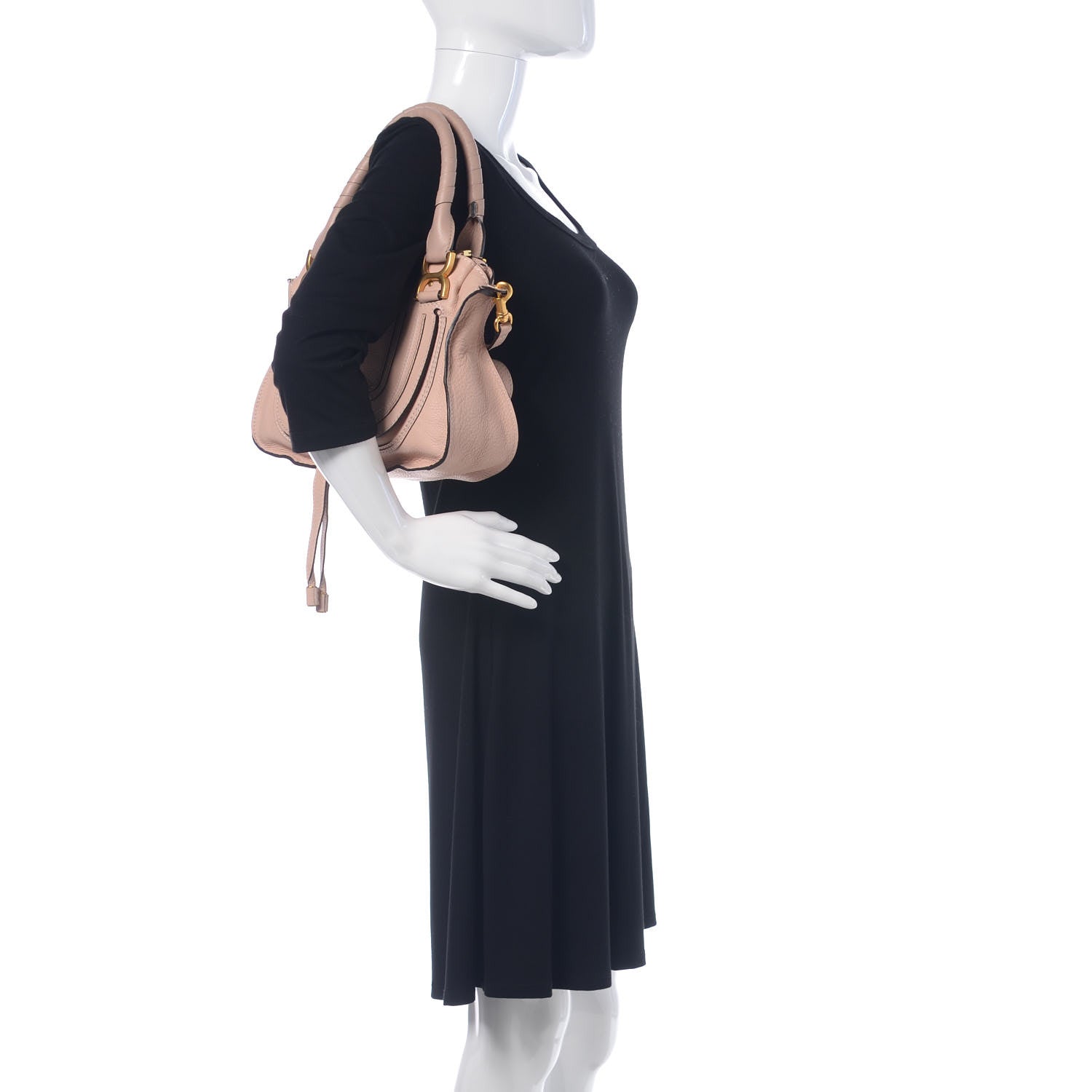 Chloe Calfskin Small Marcie Satchel Blush Nude 2 of 11