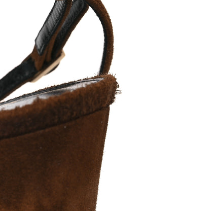 Saint Laurent Suede Jodie 95 Tanouk Platform Sandals 36.5 Land 11 of 12