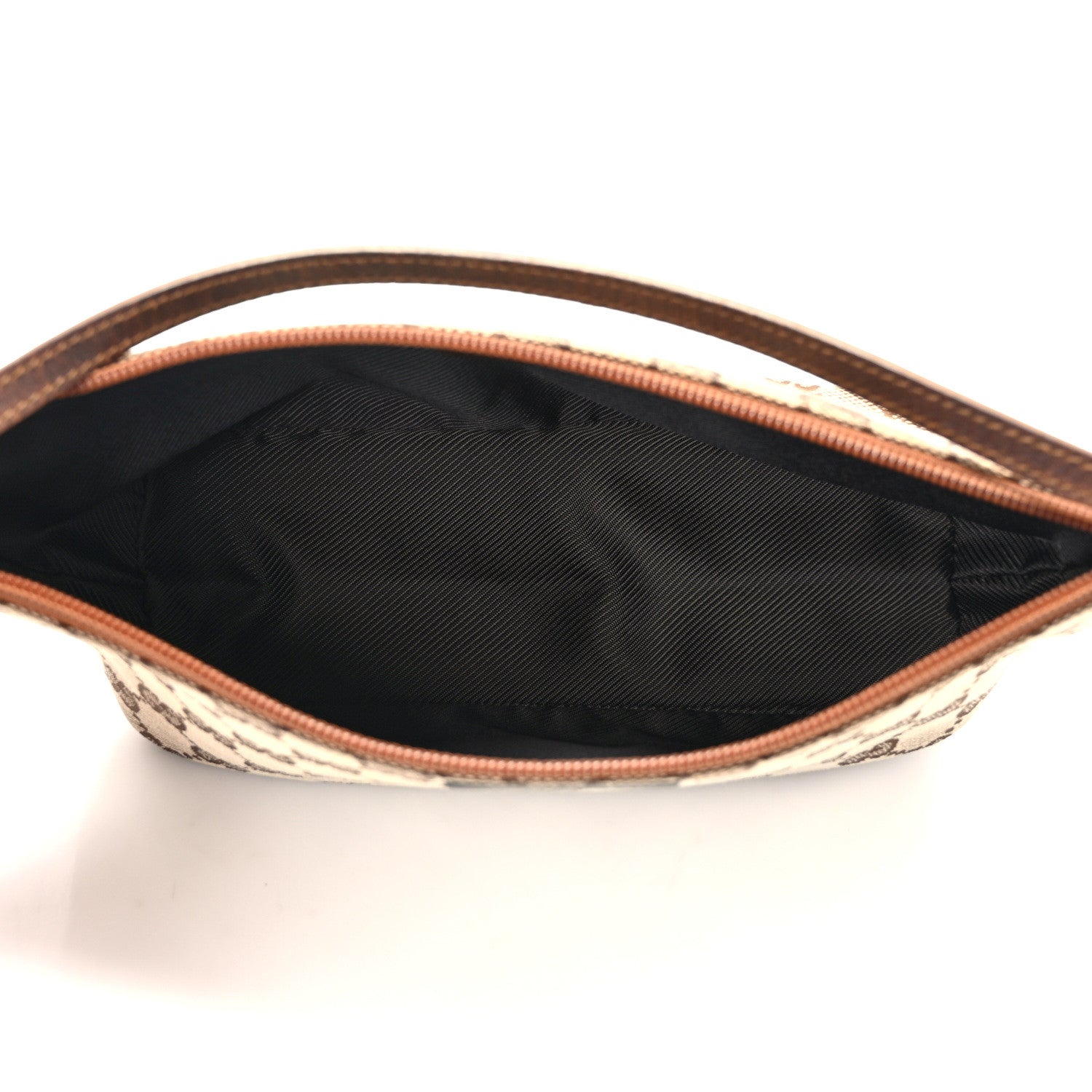 Gucci Monogram Web Boat Pochette Brown 5 of 12