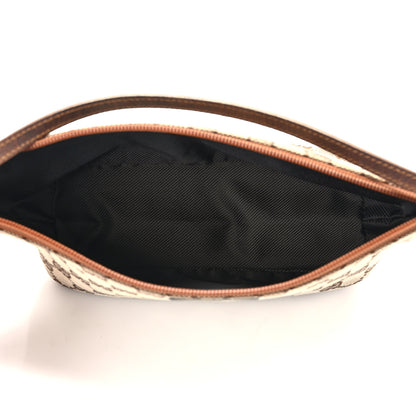 Gucci Monogram Web Boat Pochette Brown 5 of 12