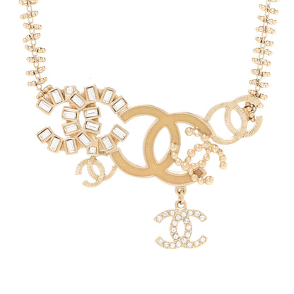 Chanel Crystal CC Charm Necklace 4 of 5