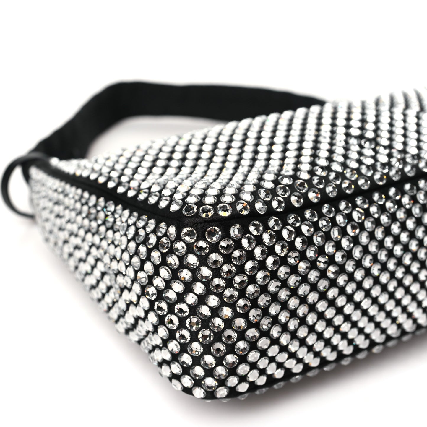 Satin Crystal Mini Re-Edition 2000 Bag Cristal