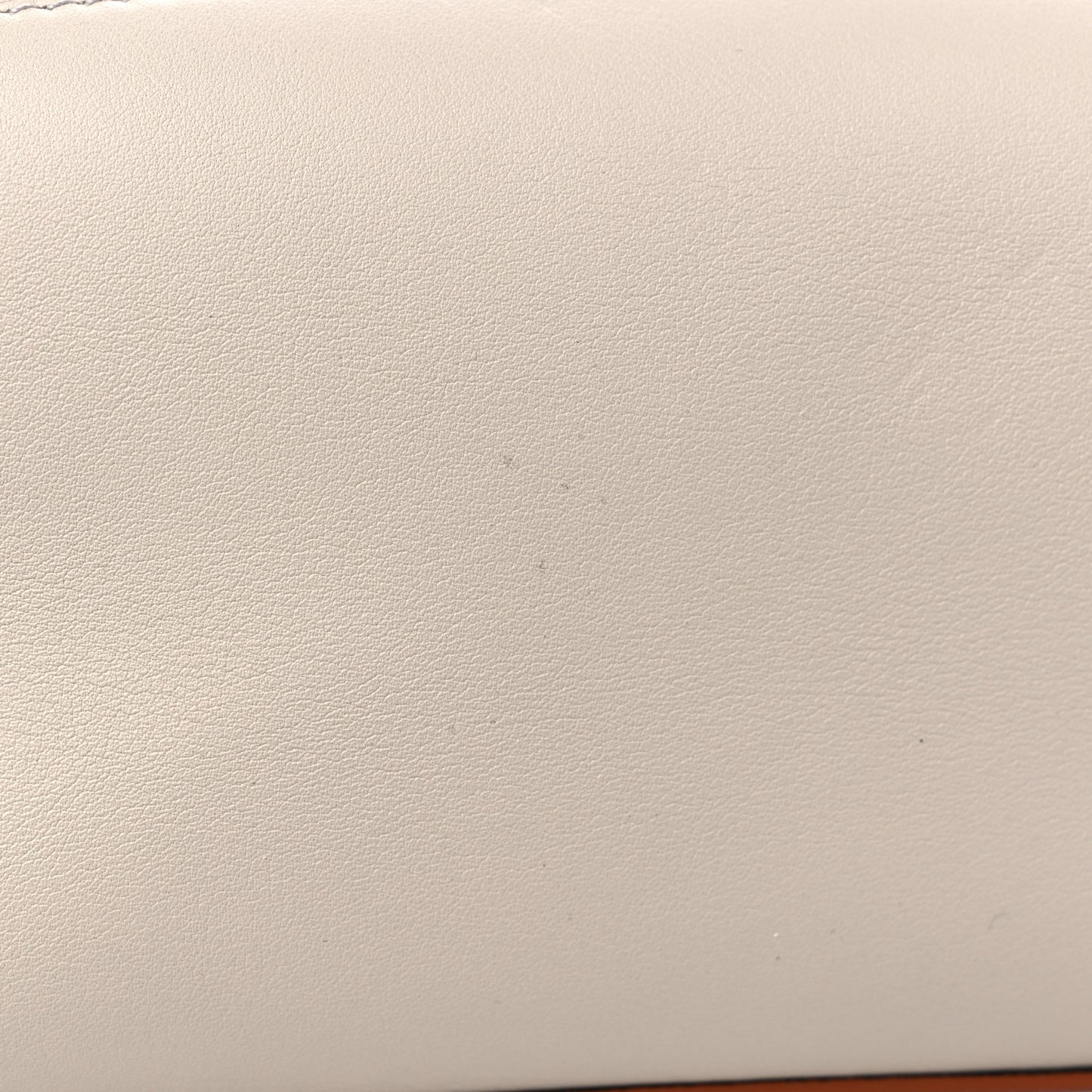 Calfskin Small Puzzle Edge Bag Ghost Soft White