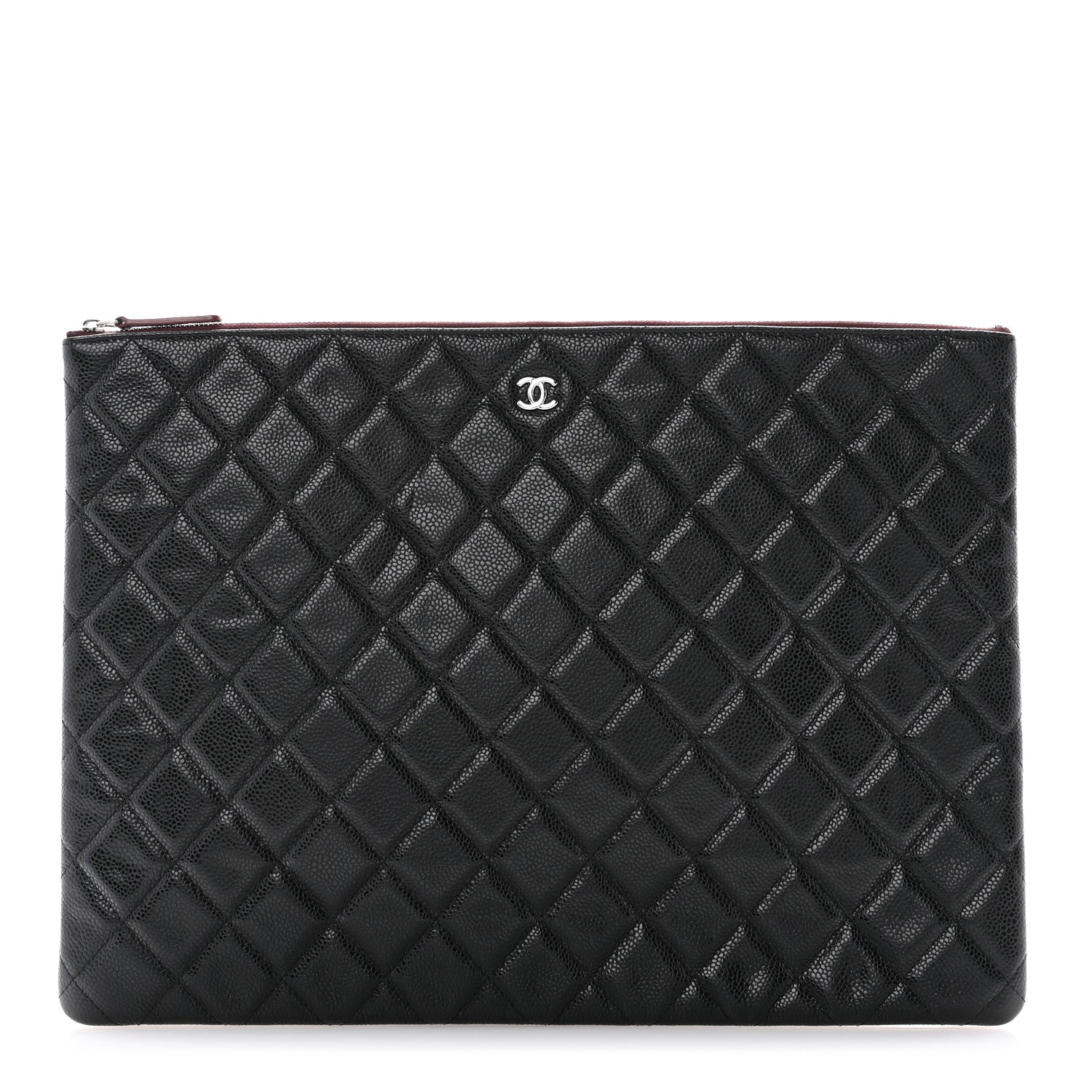 Chanel Caviar Quilted XL Cosmetic Case Black 1 of 7