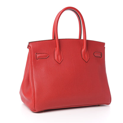 Hermes Togo Birkin 30 Rouge Vif 3 of 11