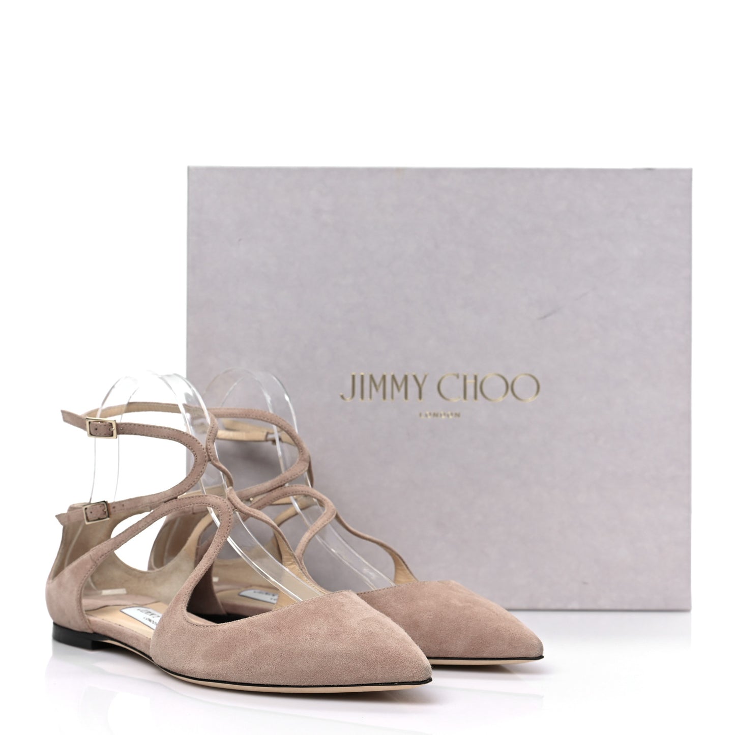 Suede Lancer Flats 39 Ballet Pink