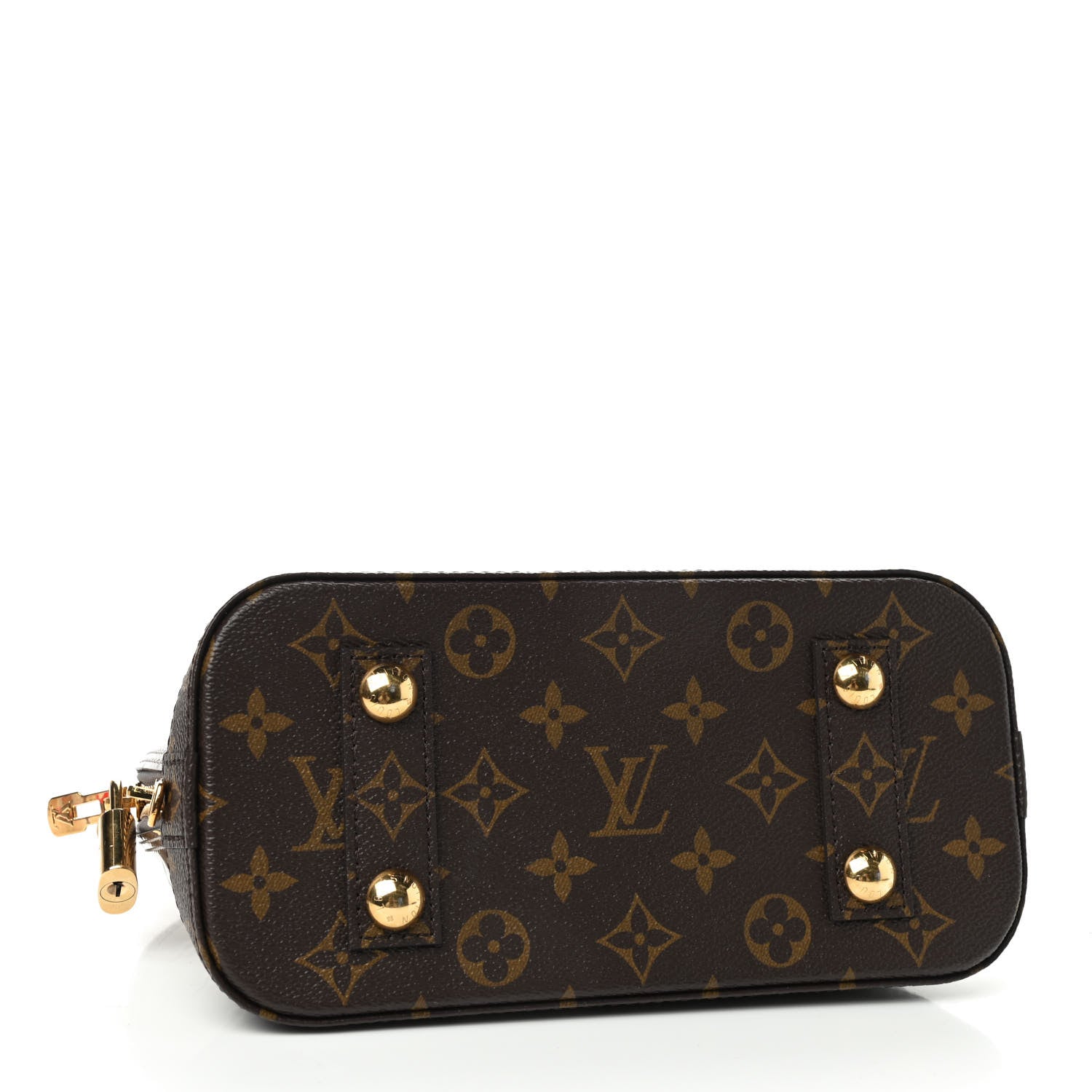 Louis Vuitton Vernis Monogram Alma BB Taupe Metallise 4 of 8