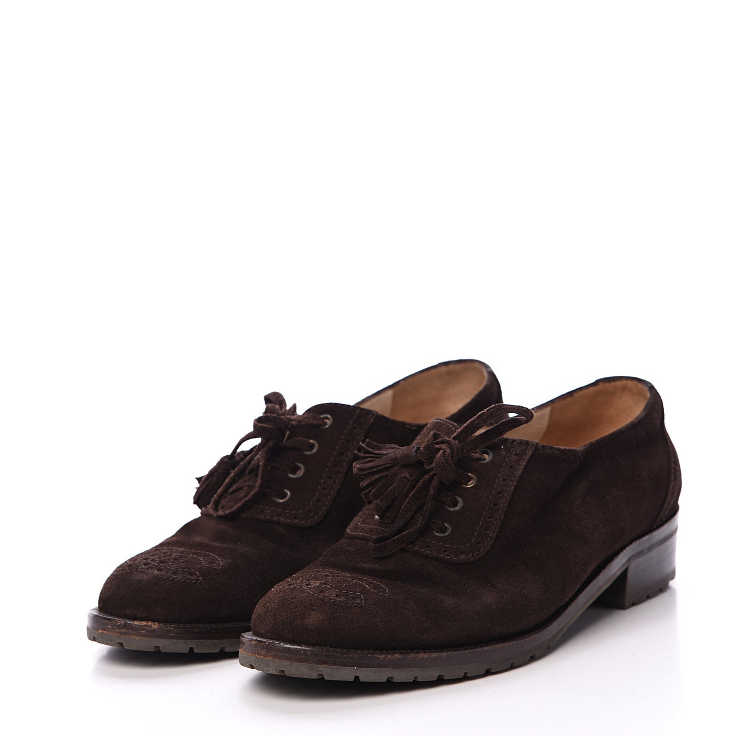 Suede CC Lace Up Oxford 38 Brown
