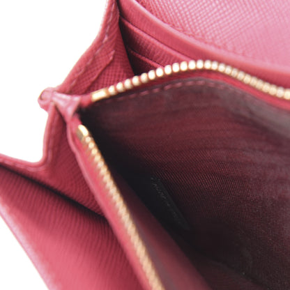 Prada Saffiano Bow Continental Wallet Peonia 7 of 17