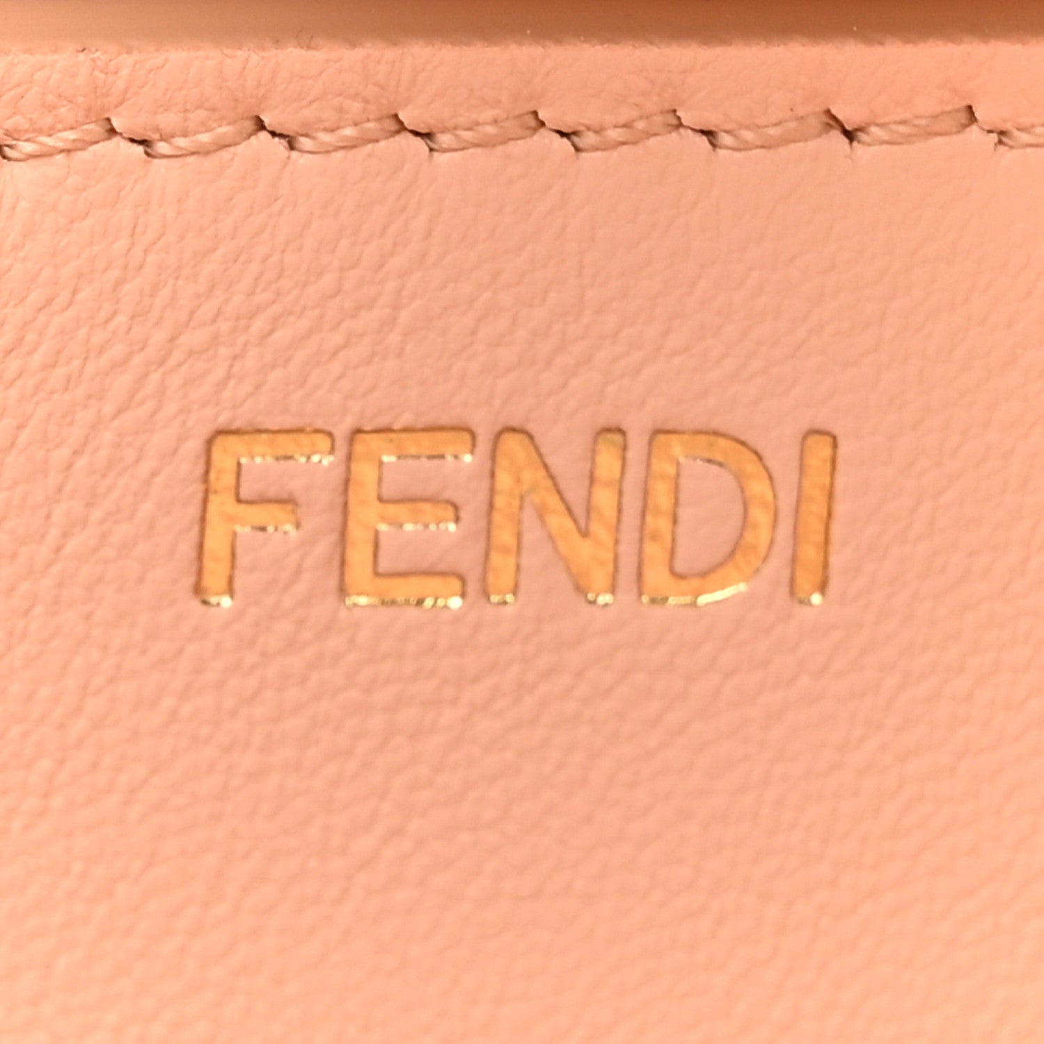 Fendi Vitello Seta Shiny Nappa Medium Peekaboo I SEE U Satchel Black Light Rose 7 of 12