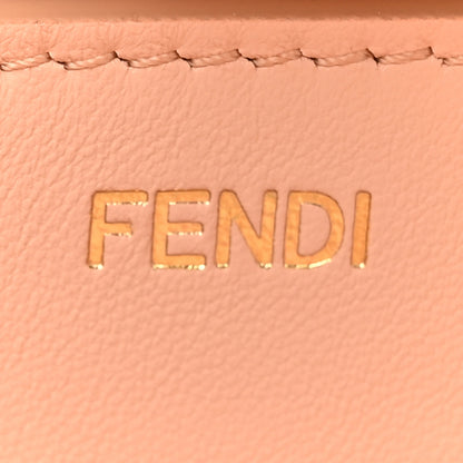 Fendi Vitello Seta Shiny Nappa Medium Peekaboo I SEE U Satchel Black Light Rose 7 of 12