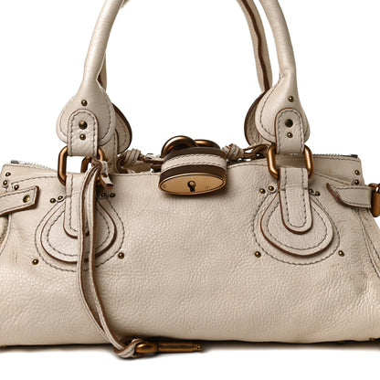 Chloe Calfskin Medium Paddington Satchel Ivory 6 of 16
