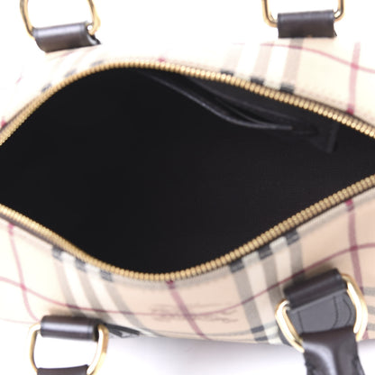 Burberry Haymarket Check Small Chester Bowling Bag Chocolate 4 of 11