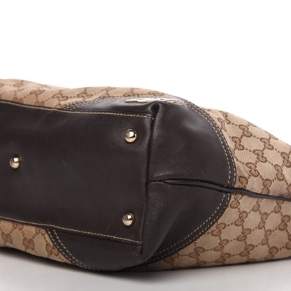 Gucci Monogram Large New Britt Tote Brown 7 of 10