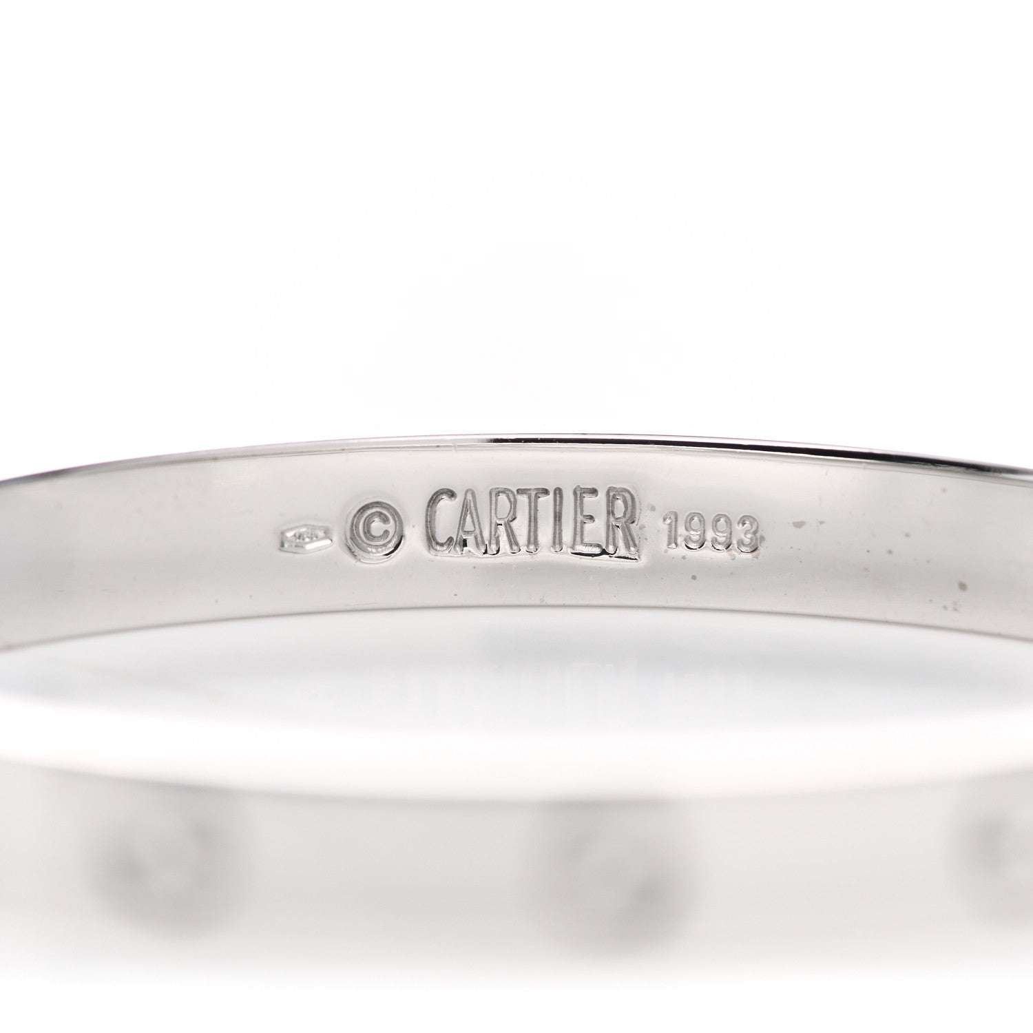 Cartier 18K White Gold LOVE Bracelet 16 4 of 6
