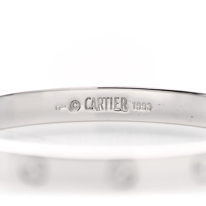 Cartier 18K White Gold LOVE Bracelet 16 4 of 6