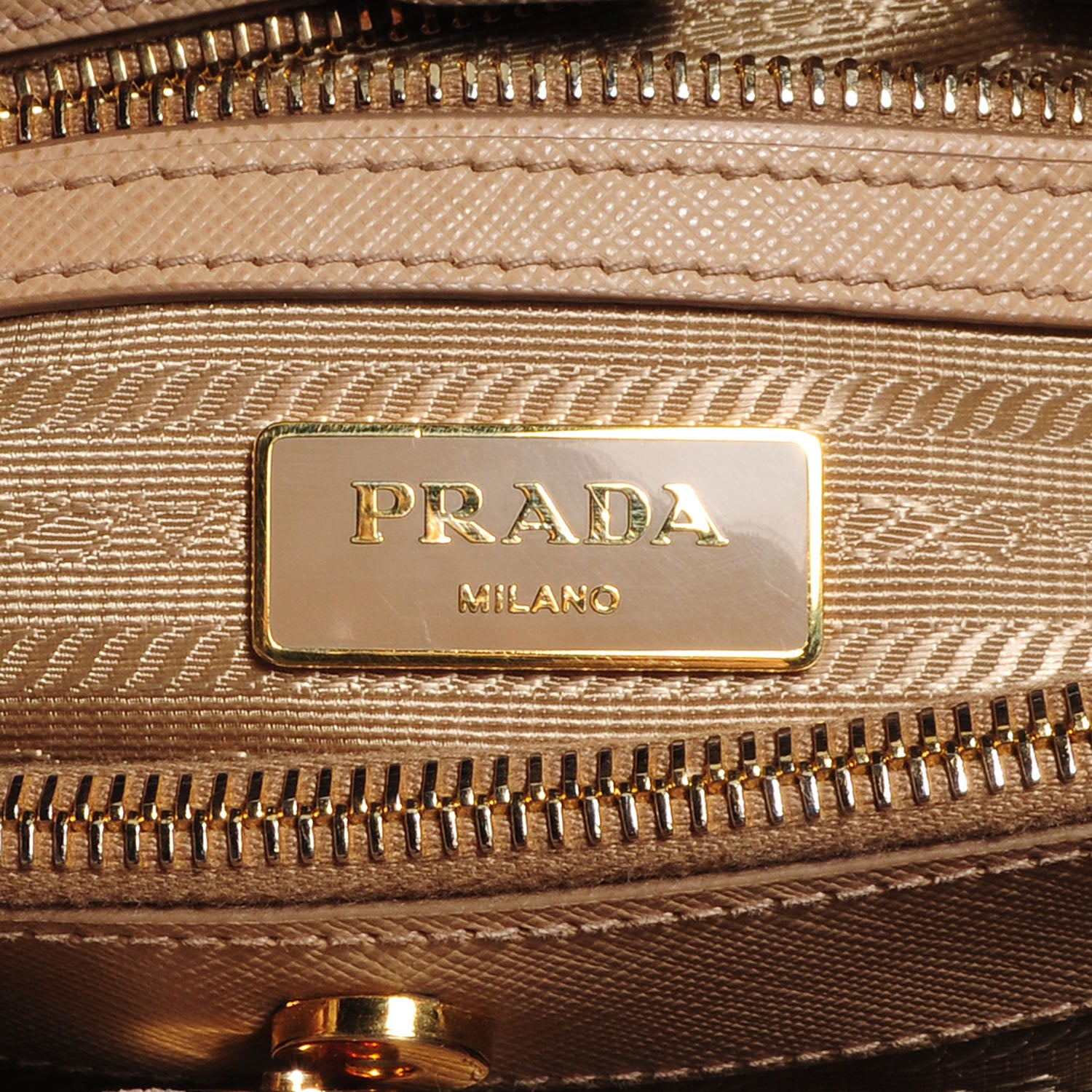 Prada Saffiano Lux Medium Tote Sabbia 11 of 14