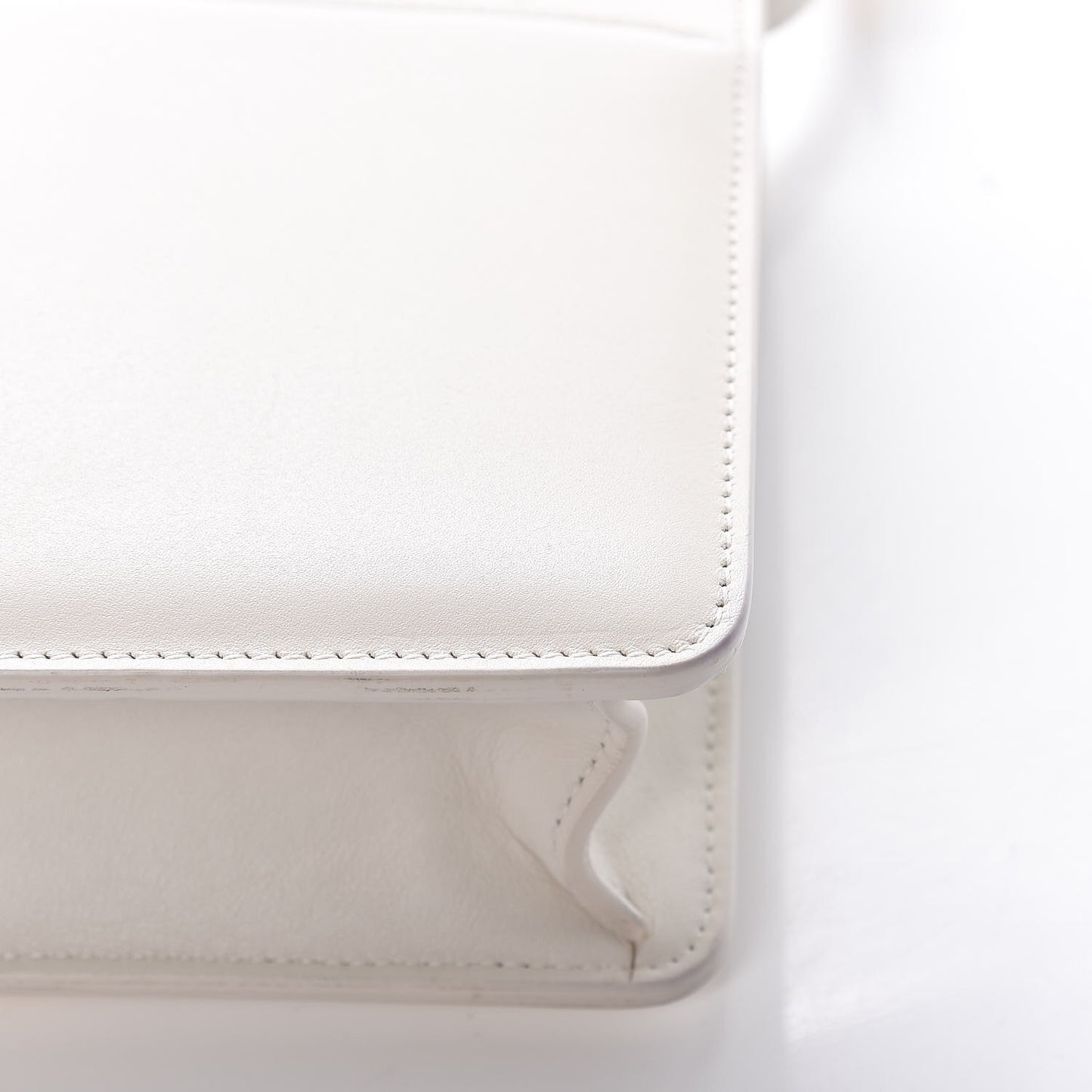 Calfskin 30 Montaigne Flap Bag White