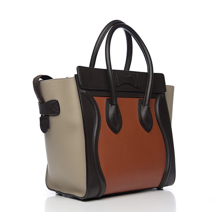 Celine Smooth Calfskin Micro Tri-Color Luggage Multicolor 2 of 9