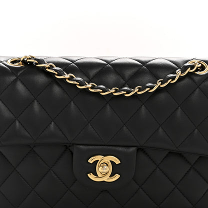 Chanel Lambskin Quilted Small Double Flap Black 8 of 13