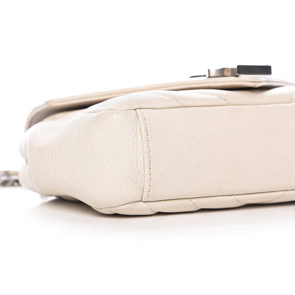 Saint Laurent Sheepskin Matelasse Monogram Classic Baby Chain Bag White 13 of 21