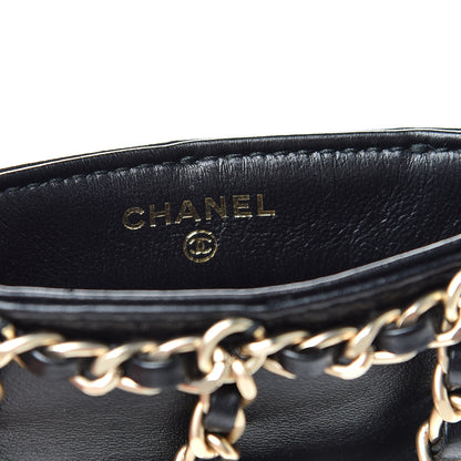 Chanel Lambskin Tech Me Out Clutch With Chain Black 6 of 12