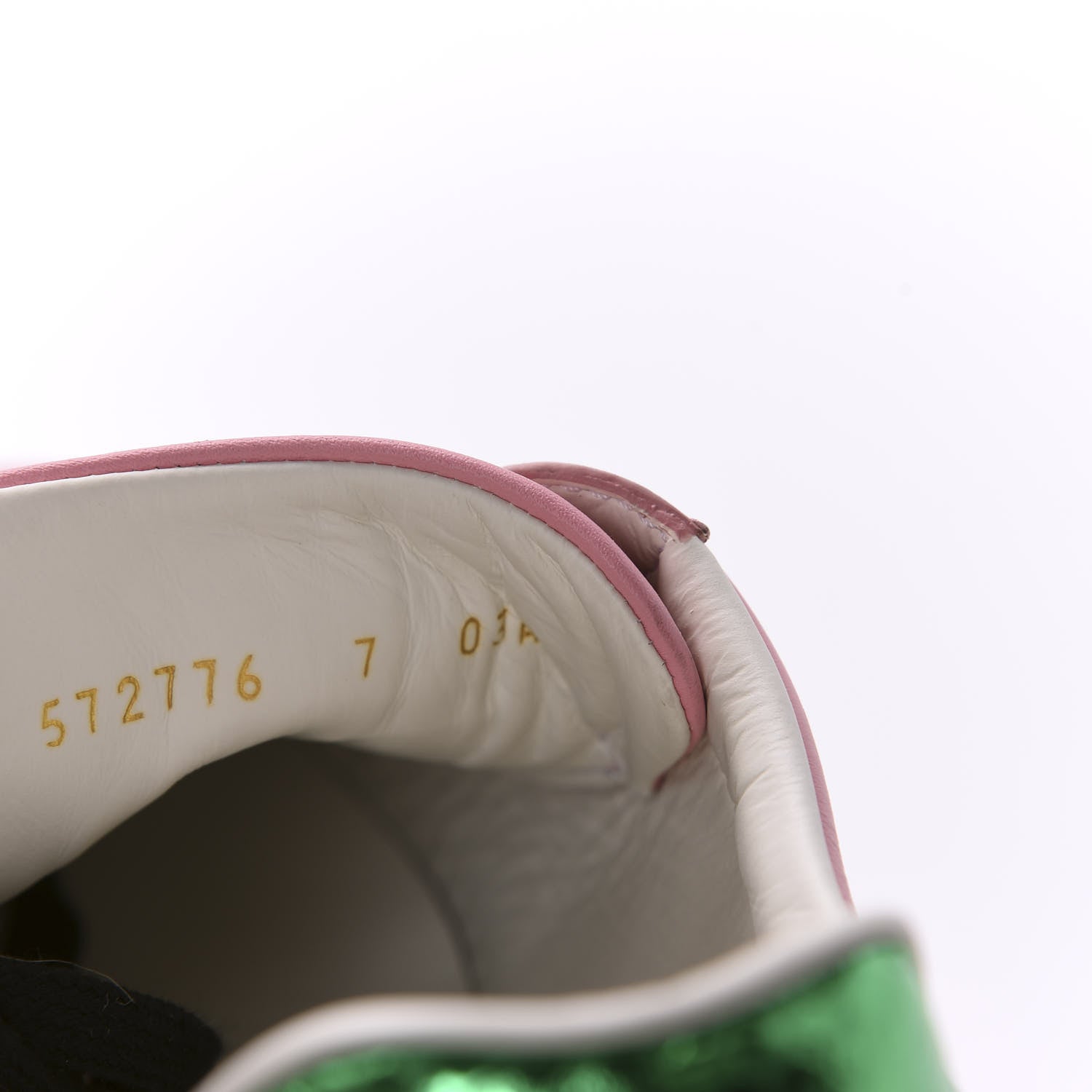 Gucci Calfskin Star Eye Mens Ace Sneakers 7 Pink 9 of 9