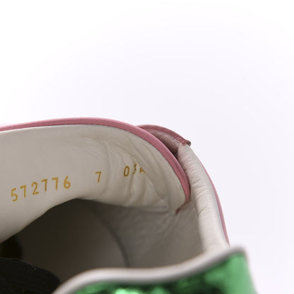 Gucci Calfskin Star Eye Mens Ace Sneakers 7 Pink 9 of 9