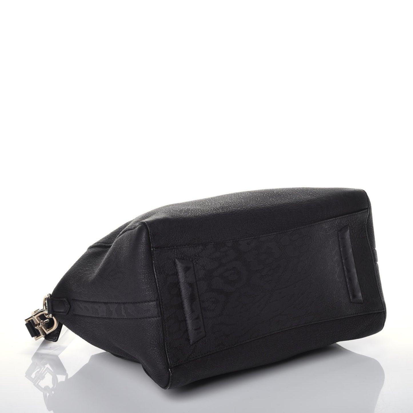 Goatskin Embossed Small Antigona Black