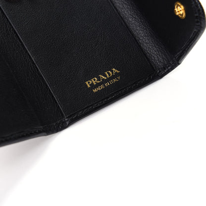Prada Vitello Move 6 Key Holder Black 6 of 7
