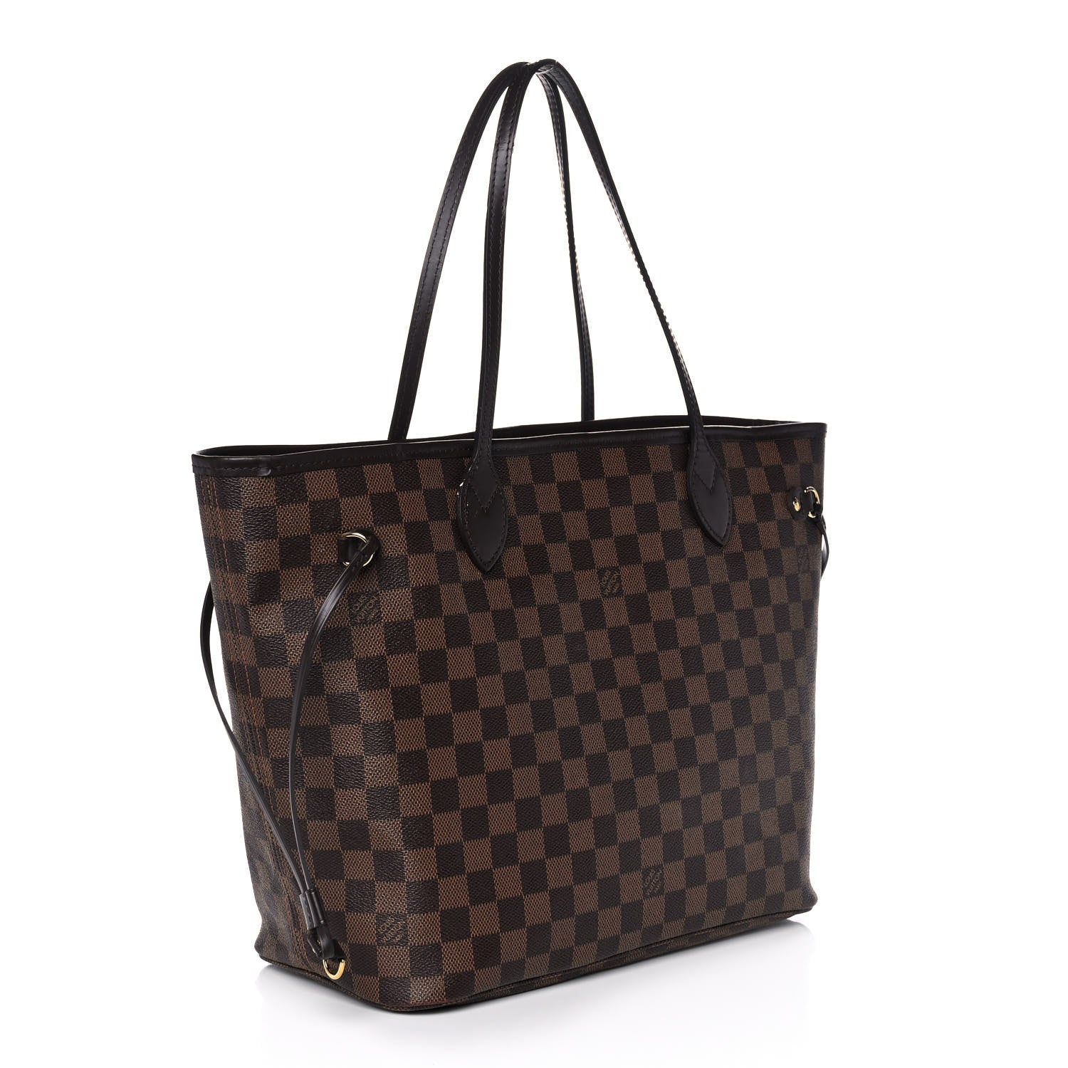 Louis Vuitton Damier Ebene Neo Neverfull MM Rose Ballerine 3 of 14