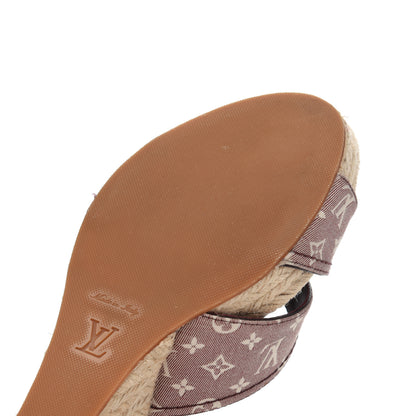 Louis Vuitton Monogram Idylle Majorca Espadrille Wedge Sandals 40 Sepia 19 of 22