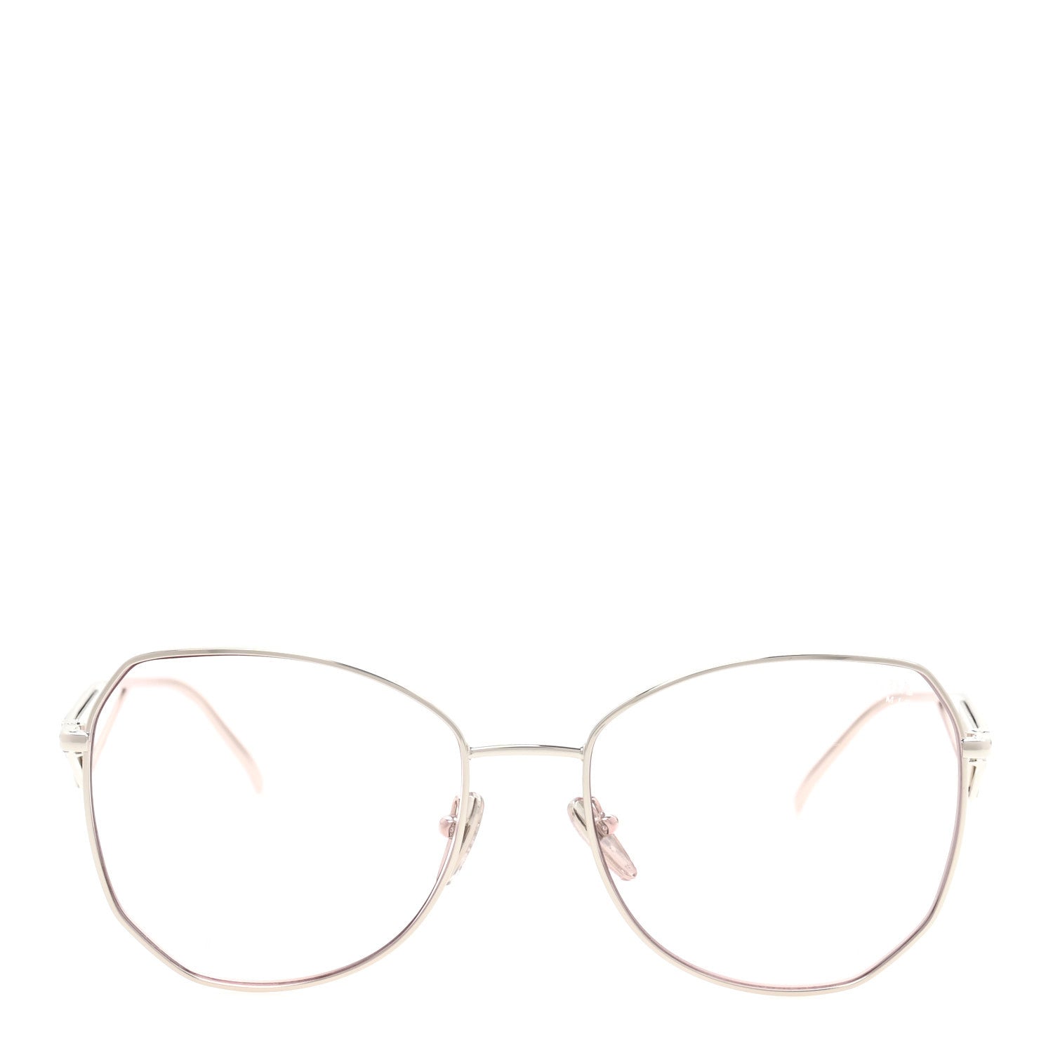 Prada Metal Symbole Triangle Logo Sunglasses SPR57YS Pink 1 of 7