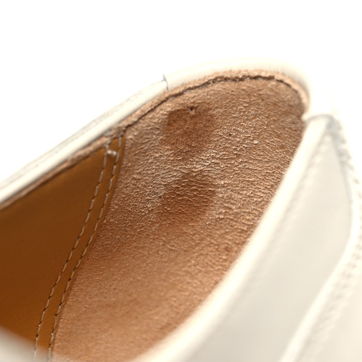 Glossed Calfskin First Derby 37 Beige Glaise