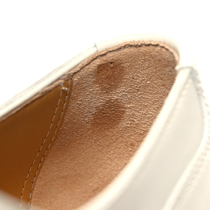 Hermes Glossed Calfskin First Derby 37 Beige Glaise 9 of 9