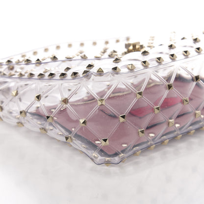Valentino Garavani PVC Medium Rockstud Spike Shoulder Bag 6 of 9