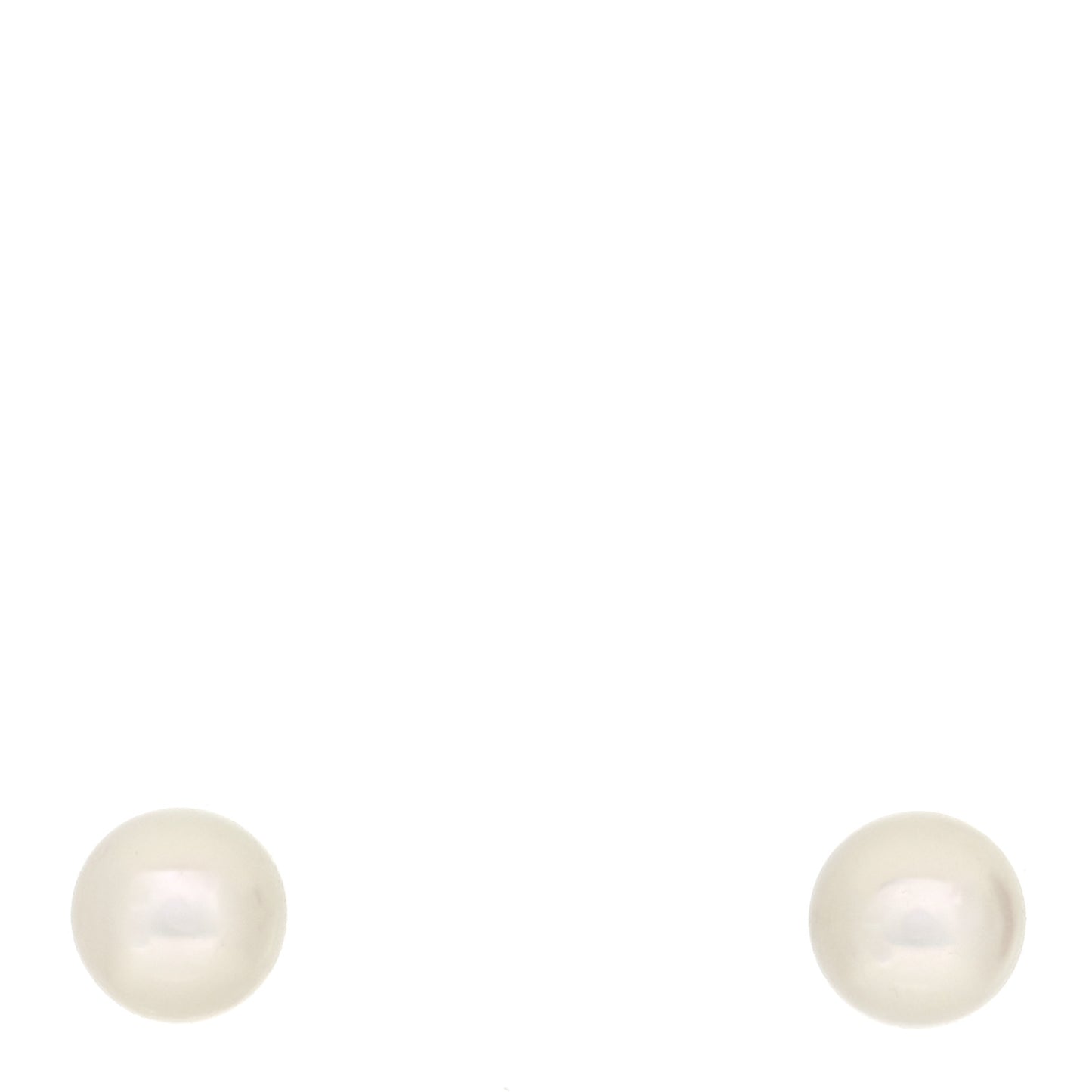 18K White Gold Akoya Pearl 6-6.5mm Stud Earrings