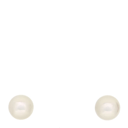 Mikimoto 18K White Gold Akoya Pearl 6-6.5mm Stud Earrings 1 of 8