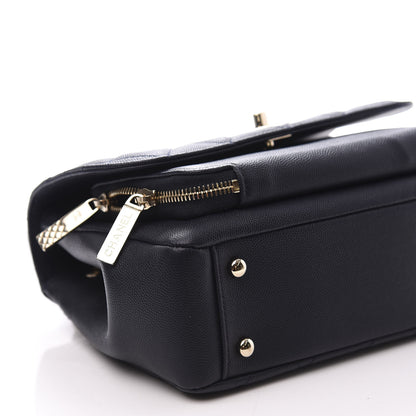 Chanel Caviar Quilted Small Business Affinity Flap Navy 8 of 10