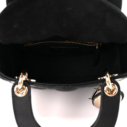 Christian Dior Lambskin Cannage Mini Lady Dior Black 5 of 11