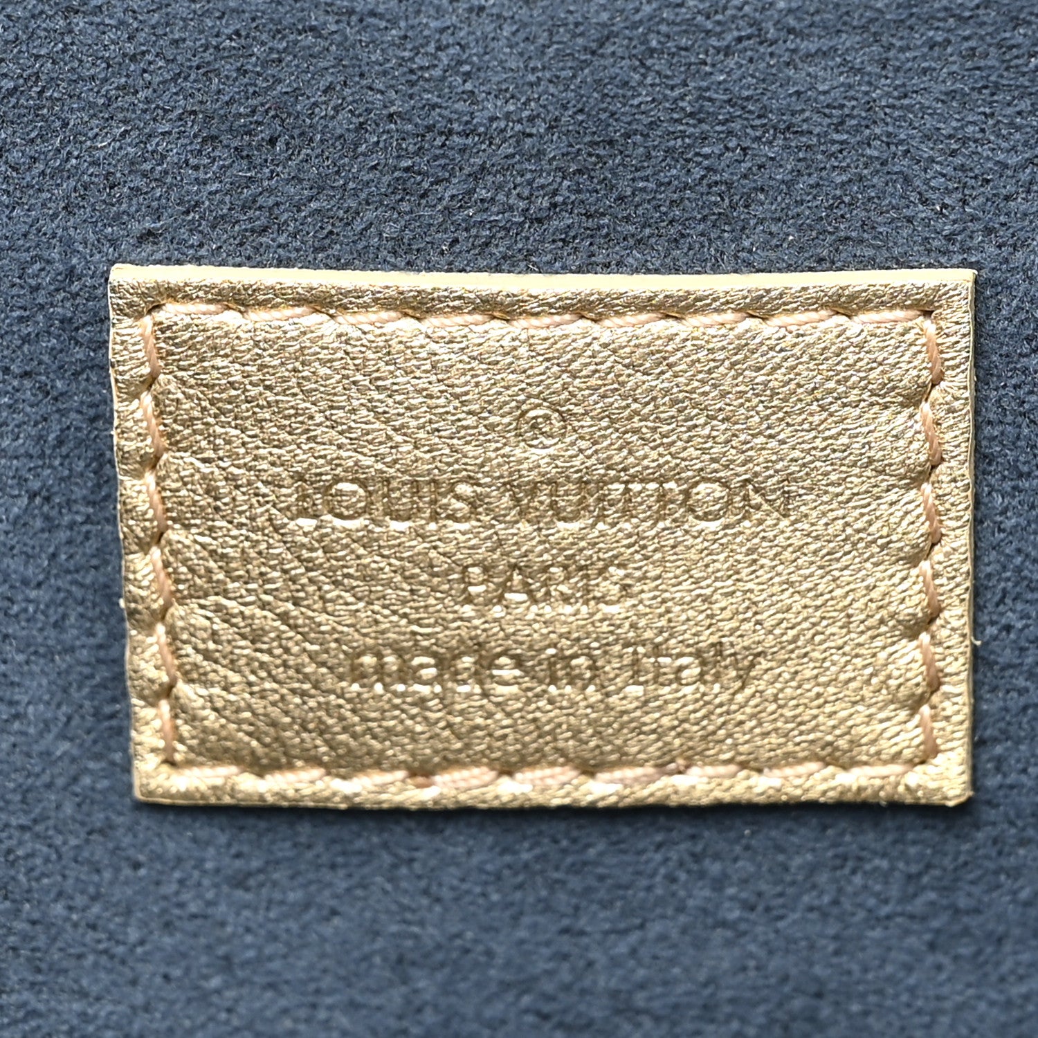 Louis Vuitton Lambskin Embossed Monogram Coussin PM Gold 8 of 14