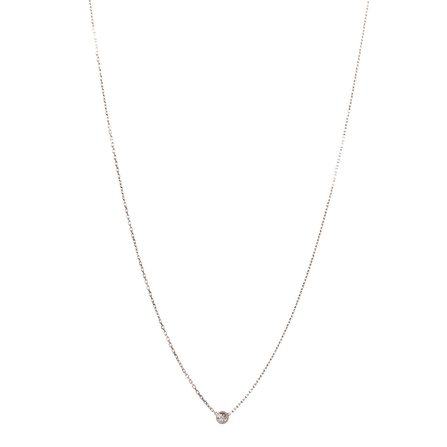 Cartier 18K Pink Gold Diamond XS D'Amour Pendant Necklace 1 of 7
