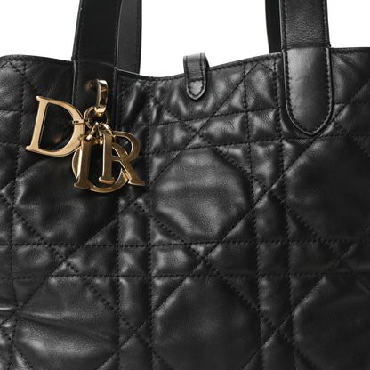 Christian Dior Calfskin Macrocannage Medium Toujours Black 8 of 10