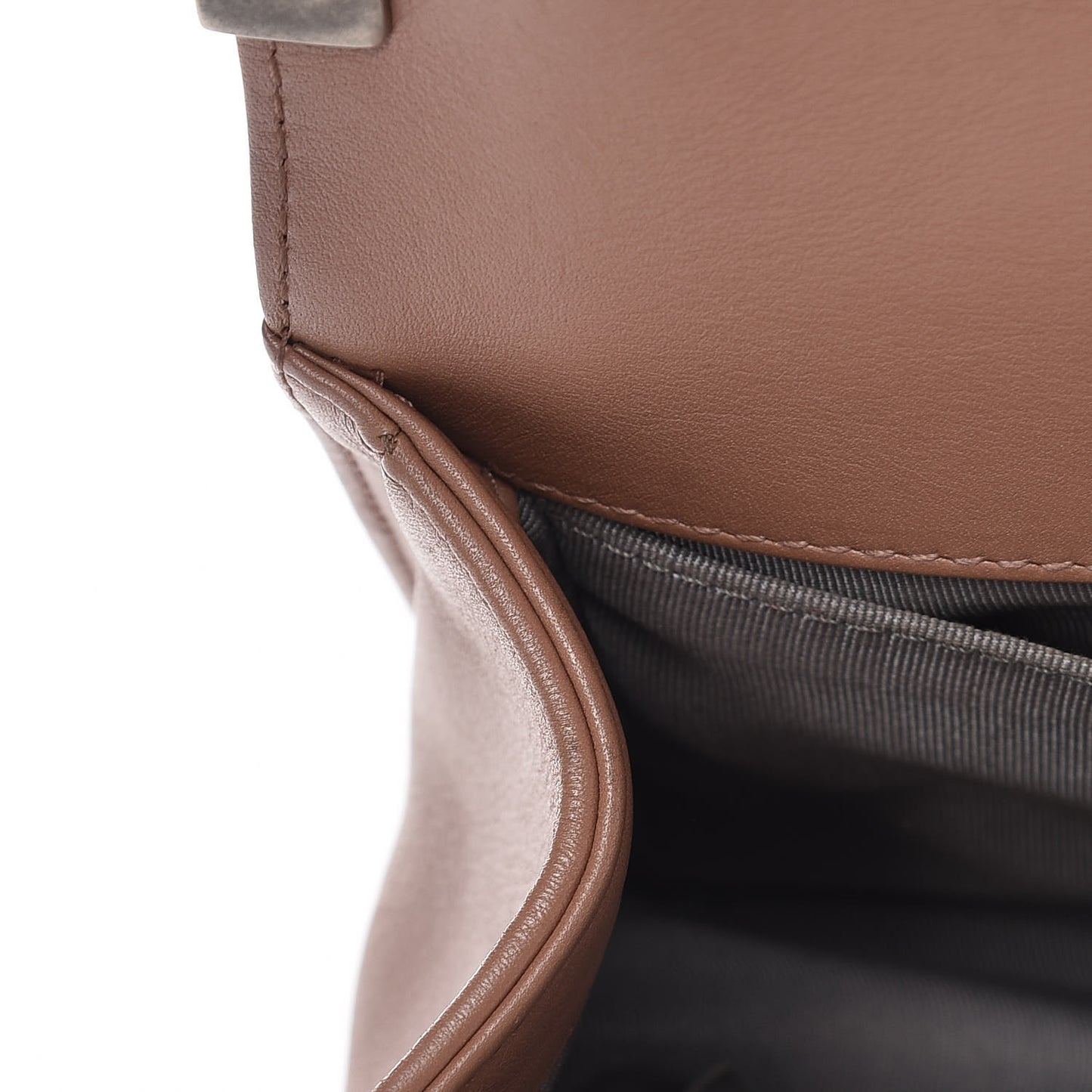 Metallic Calfskin Medium Boy Flap Pink
