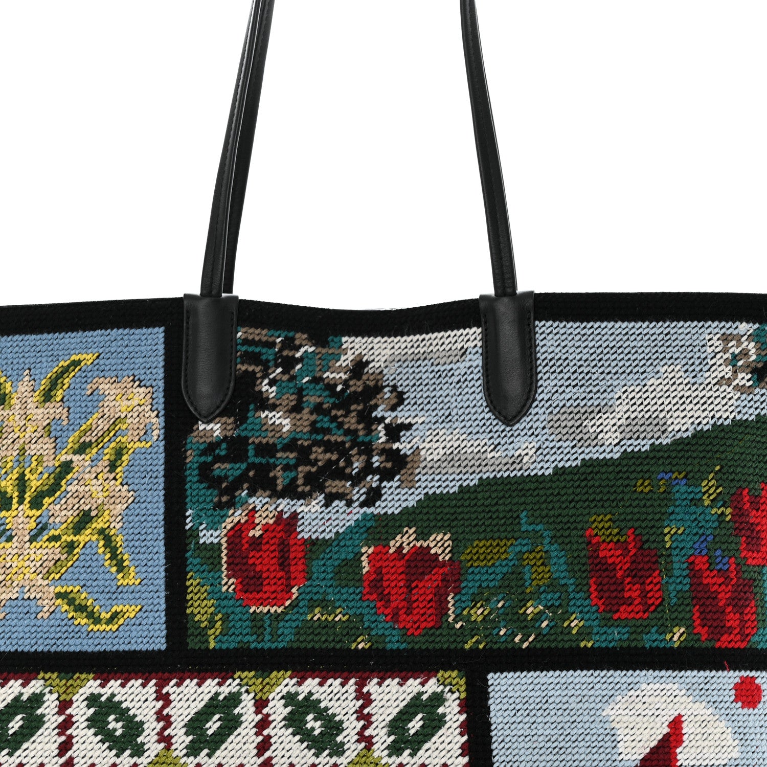 Alexander McQueen Tapestry Patchwork Small Shopper Tote in Multicolor 8 of 11