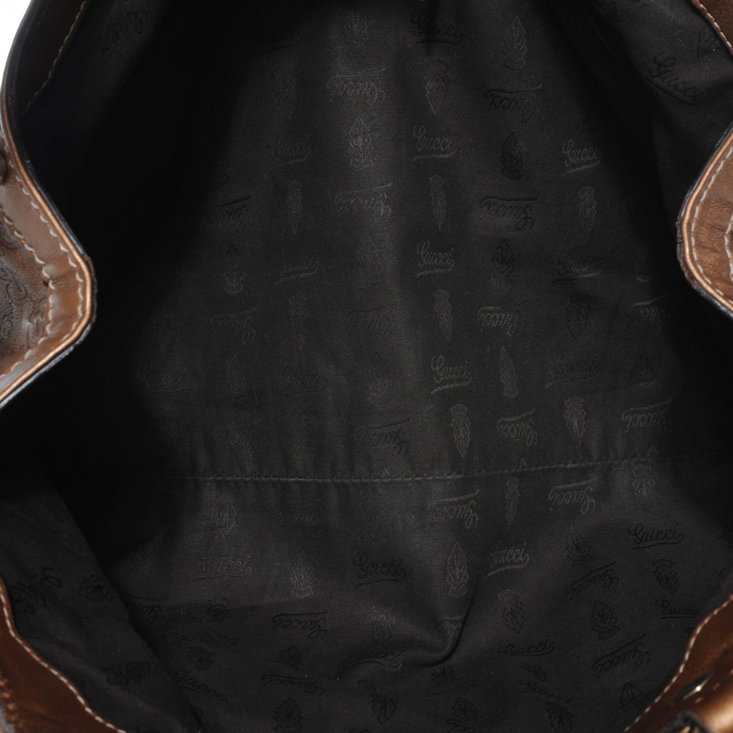Metallic Guccissima Medium Sukey Tote Bronze