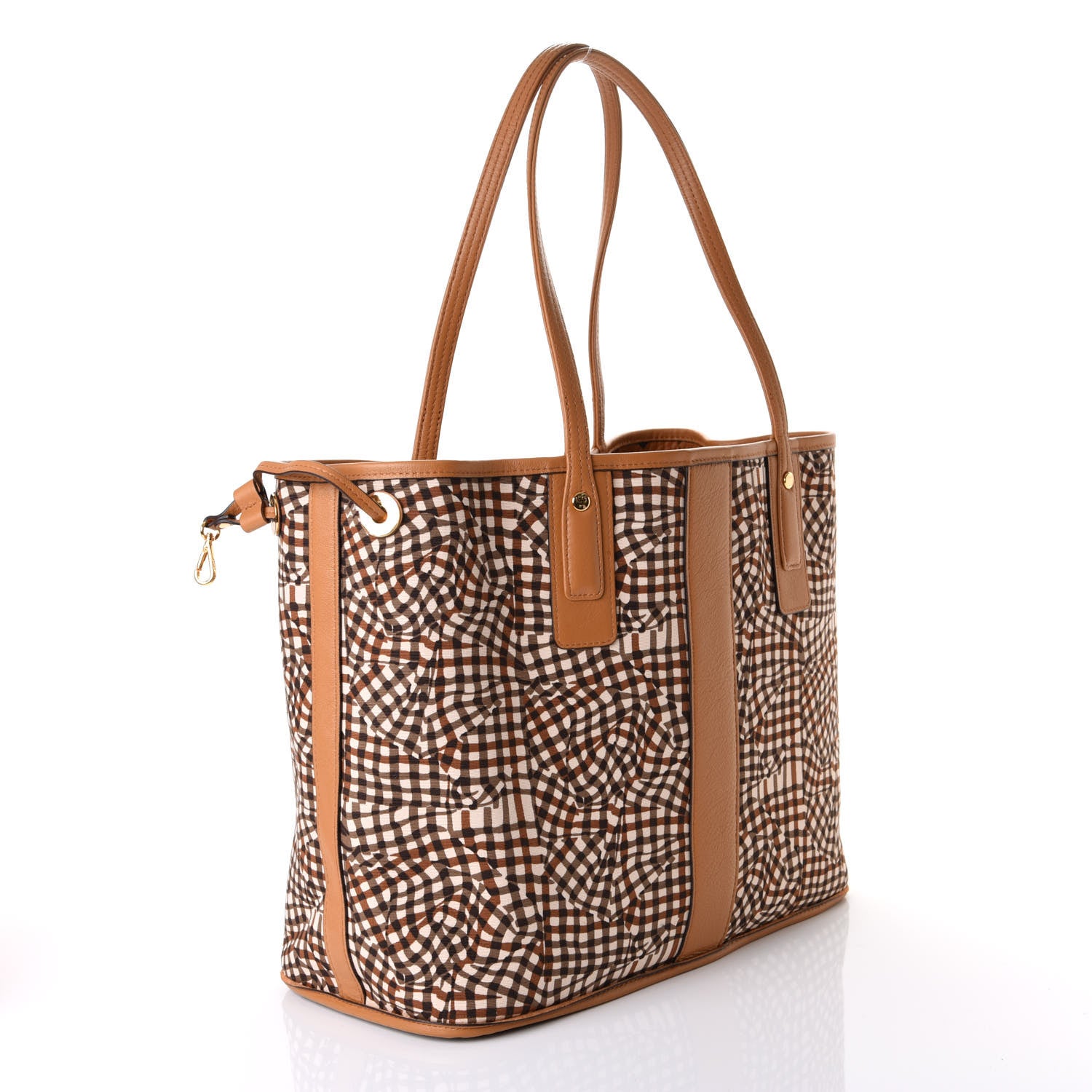 MCM Visetos Medium Liz Reversible Shopper Tote Cognac 4 of 14