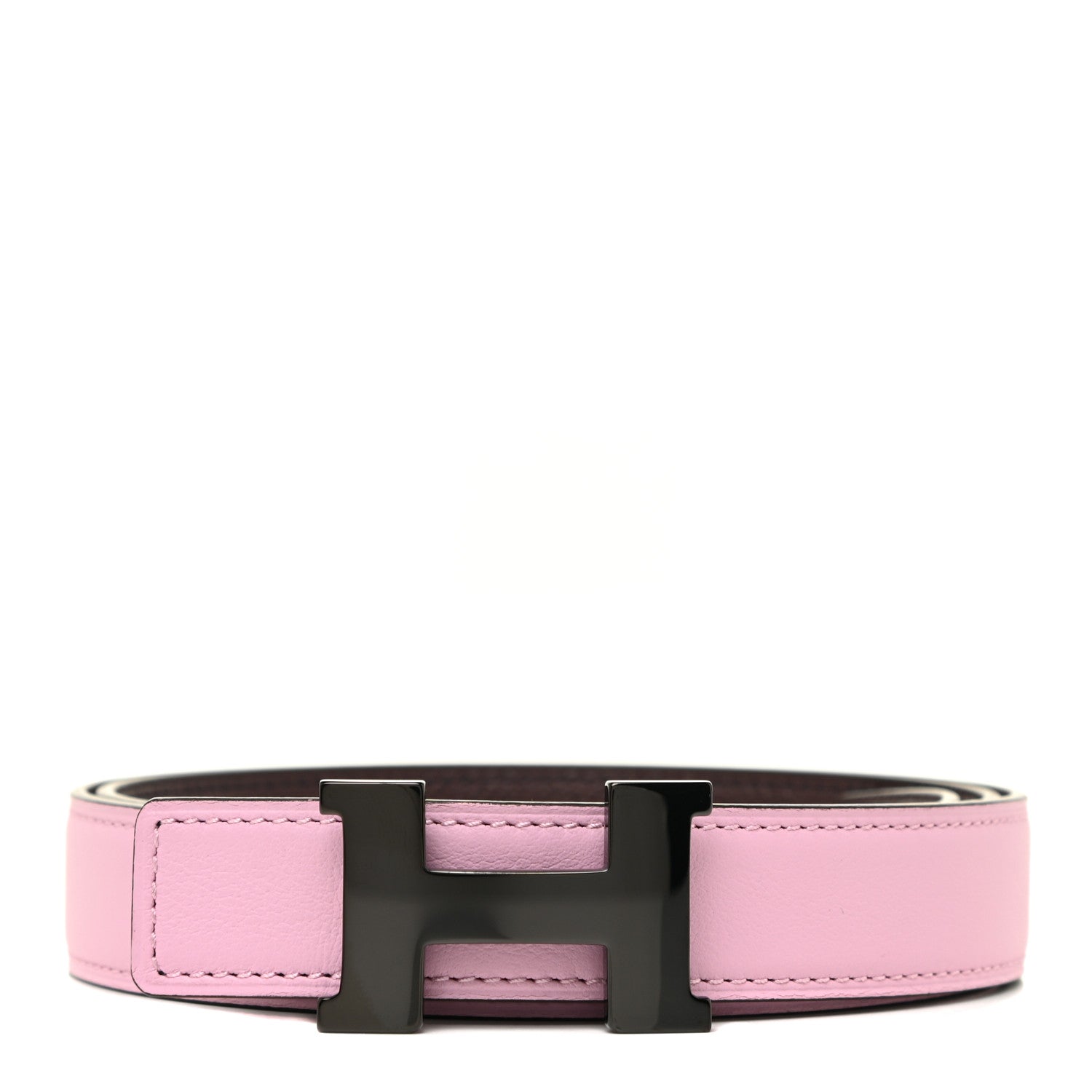 Hermes Swift Epsom 24mm Constance H Belt 80 Mauve Sylvestre Rouge Sellier 1 of 7