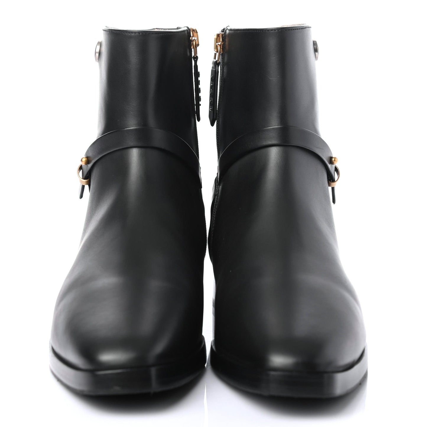 Calfskin GG Ankle Boots 38 Black