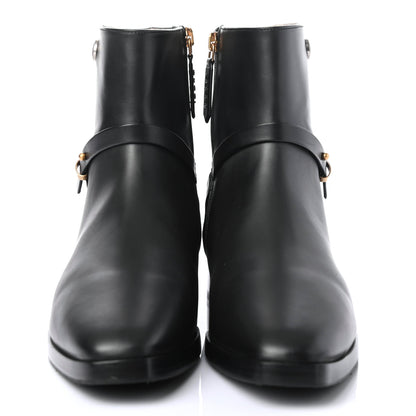 Gucci Calfskin GG Ankle Boots 38 Black 2 of 4